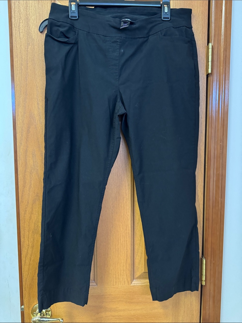 Slimsation By Multiples Black Women's Capris Office Dress slacks